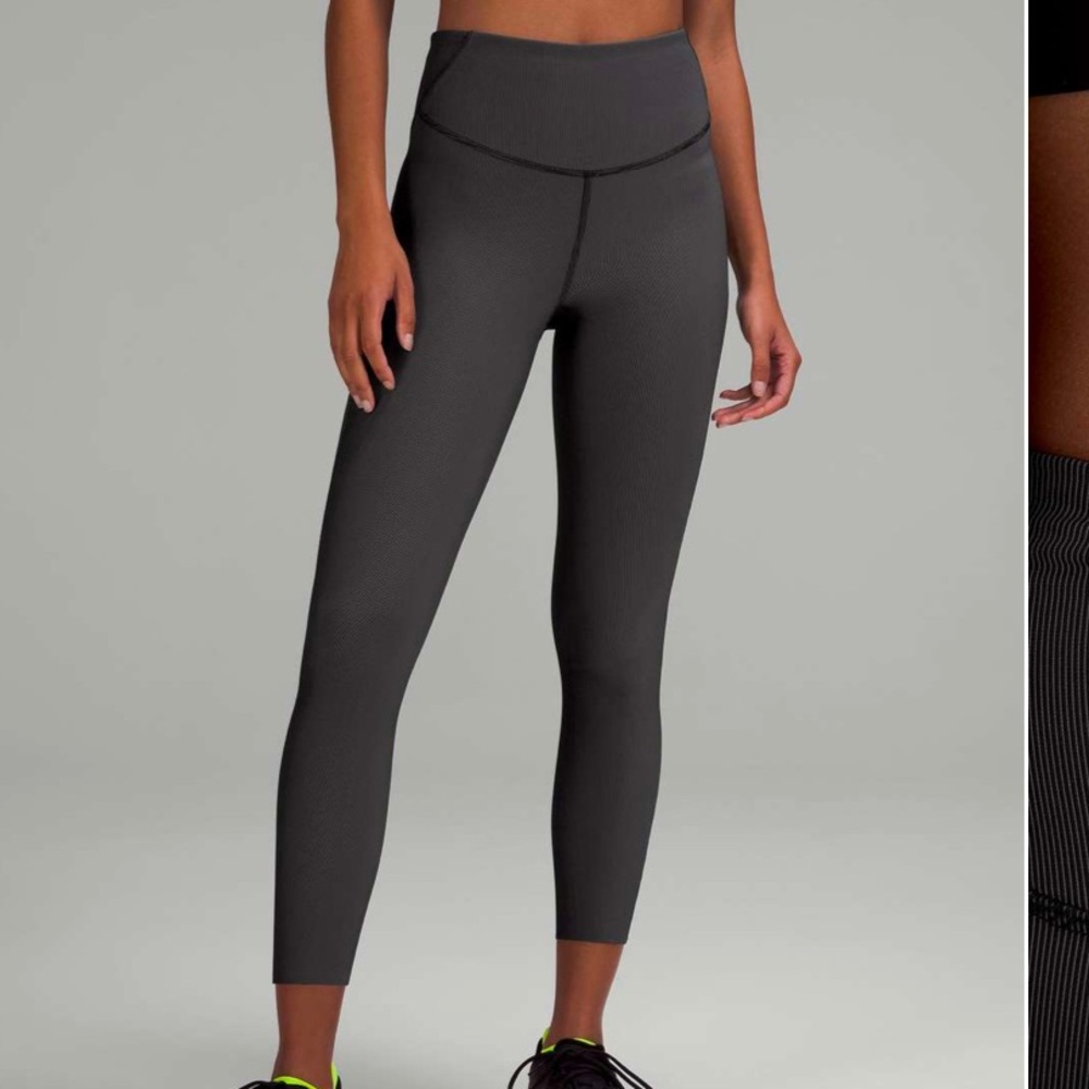 Lululemon Base Pace High-Rise Tight 25" *Two-Tone Ribbed - Limited Edition